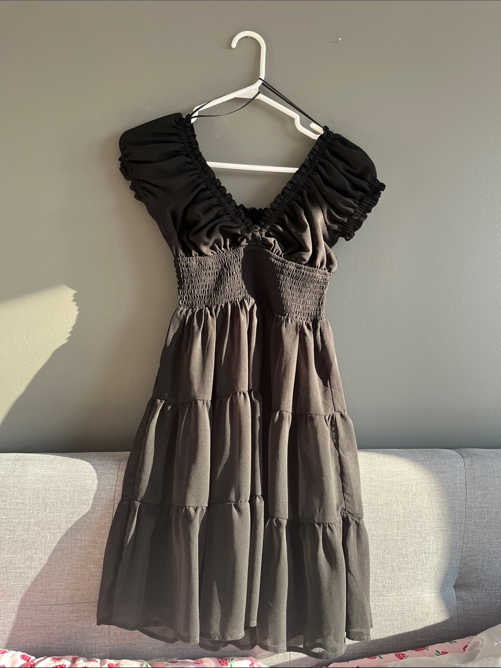 Dynamite Black Babydoll Dress